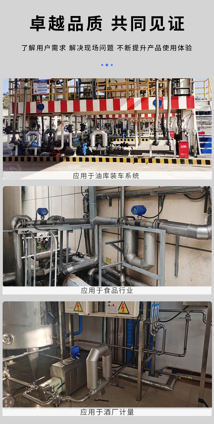 衛(wèi)生型質(zhì)量流量計(jì)現(xiàn)場(chǎng)安裝使用圖
